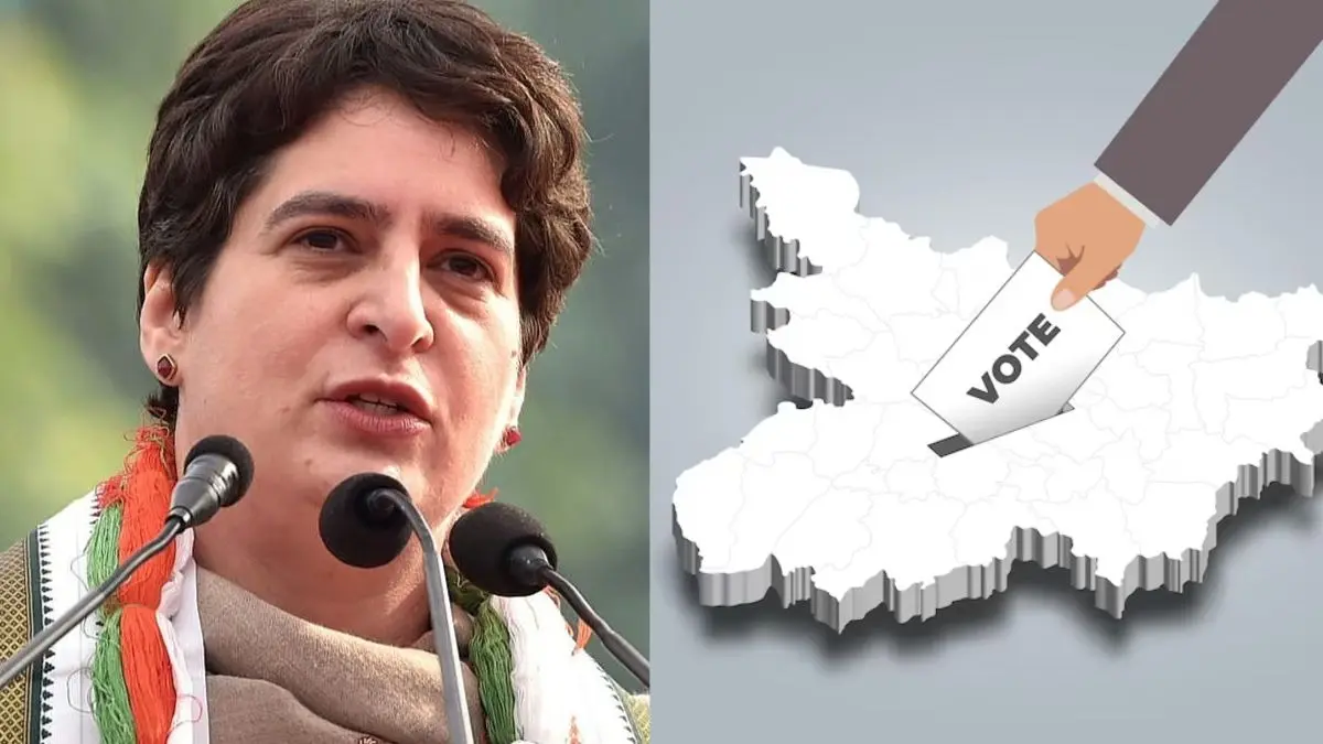 "Vote to protect your democracy," Priyanka Gandhi urges people to participate in Bihar polls