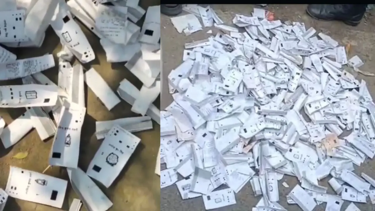 VVPAT slips found dumped in Bihar Samastipur day after voting, official suspended