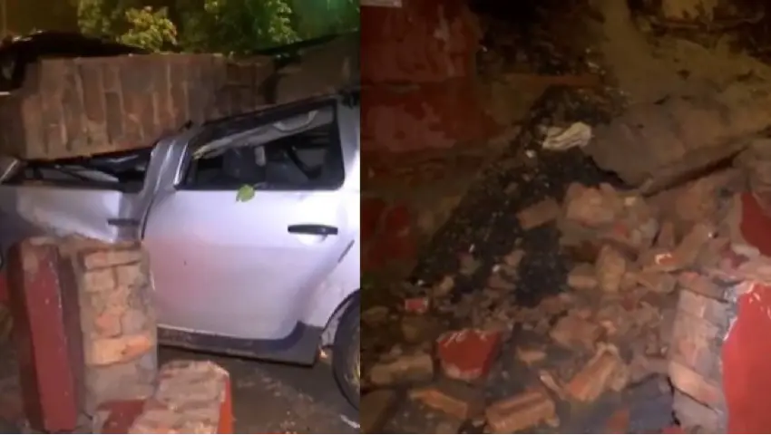 wall of private school collapsed in Daryaganj