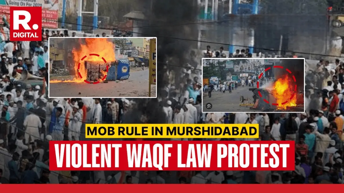 Waqf protest in Murshidabad