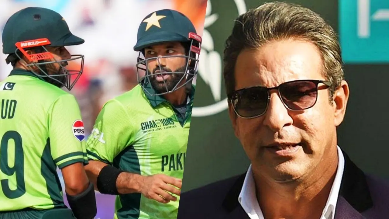 wasim akram compare pakistan players with monkey video went viral IND vs PAK Champions Trophy