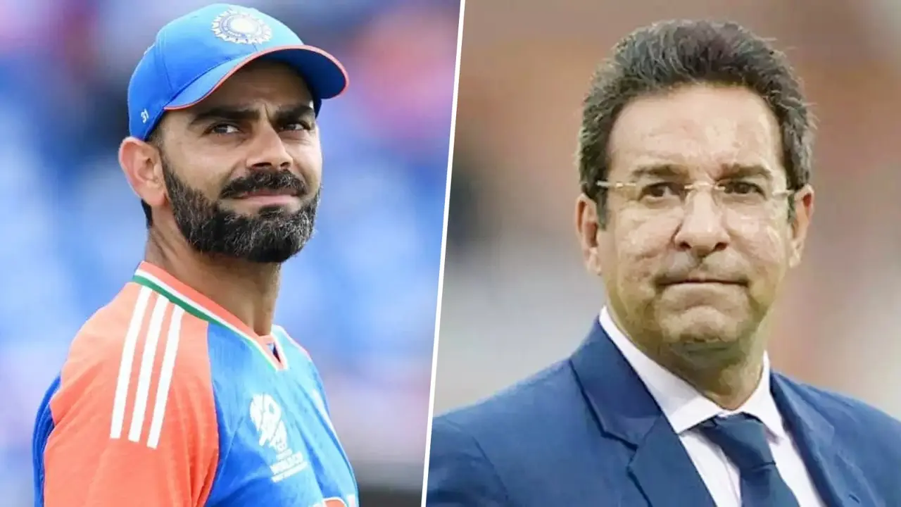 wasim akram makes fun of virat kohli on live show ahead of india vs pakistan match