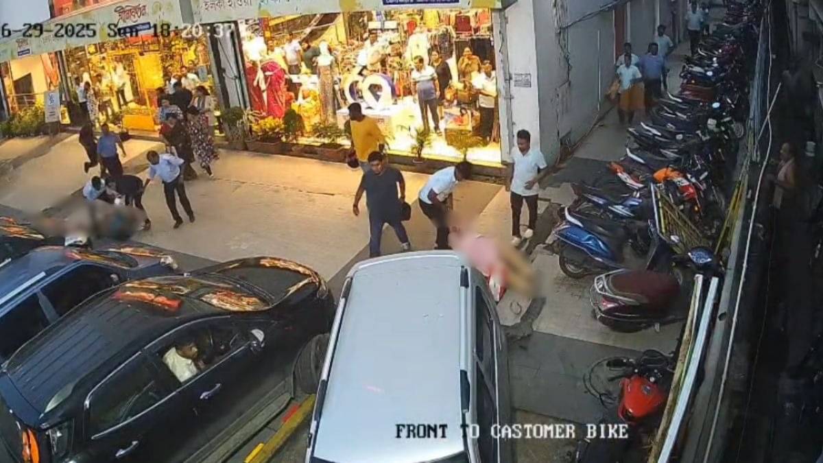 WATCH: Horrific CCTV Video Shows Car Ramming Into Two Women Outside Clothing Store in Bengal 
