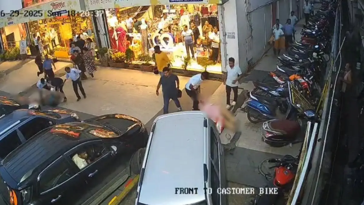 WATCH: Horrific CCTV Video Shows Car Ramming Into Two Women Outside Clothing Store in Bengal