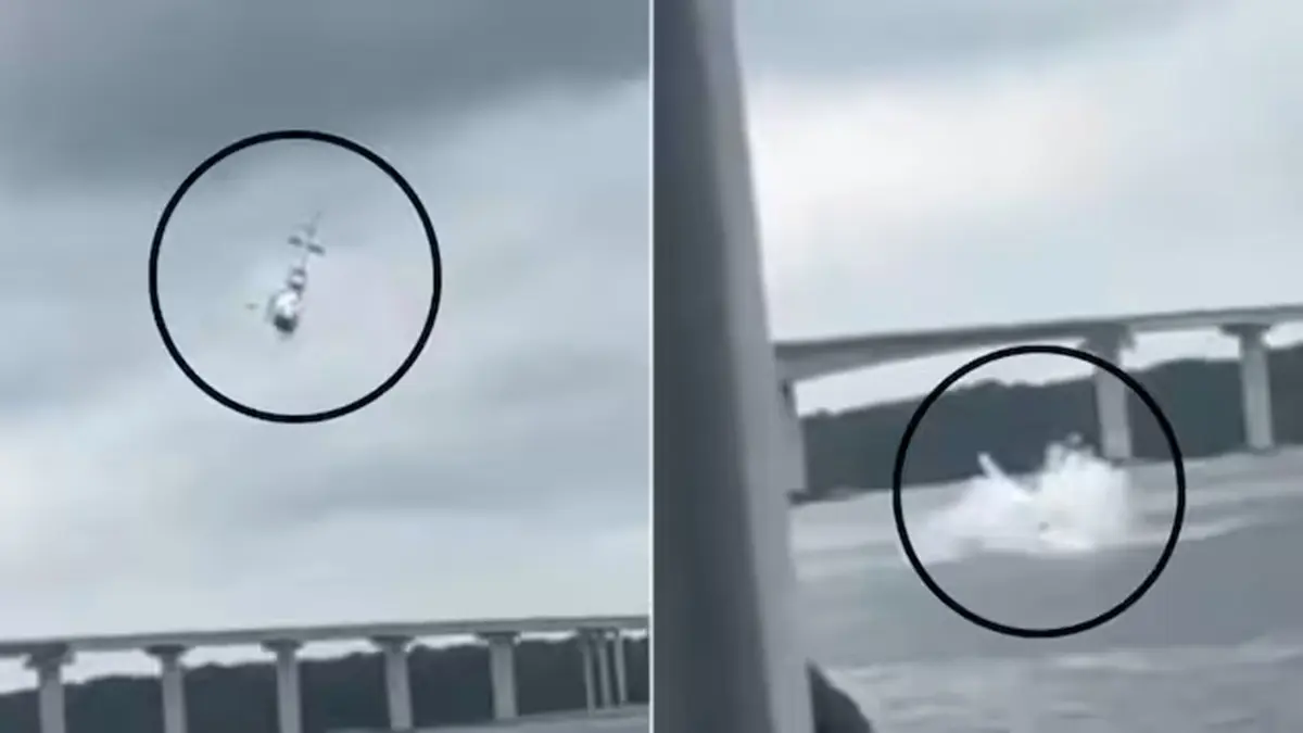 WATCH: Malaysian Police Helicopter Nosedives Crashes Into River WATCH: Malaysian Police Helicopter Crashes Into River