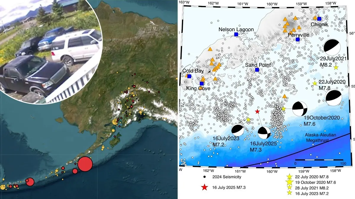 WATCH: Powerful 7.3-Magnitude Earthquake Rocks Alaska Peninsula, Frightening Video Captures Moment Houses and Cars Tremble