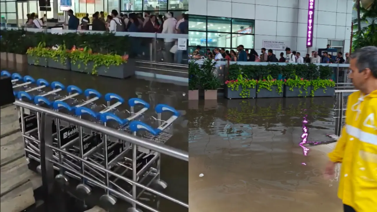 Over 250 Flights Delayed at Mumbai Airport as Heavy Rain Pounds The City Waterlogged Mumbai Airport