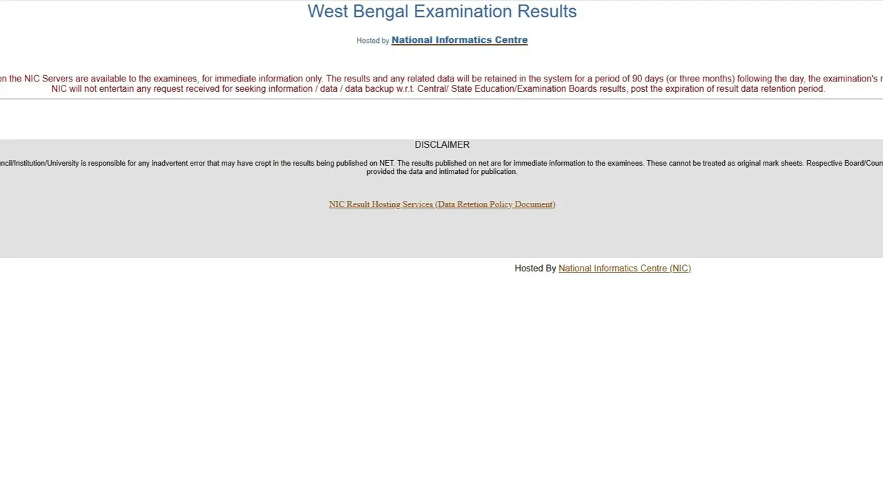 WB Board Class 12th Result 2025