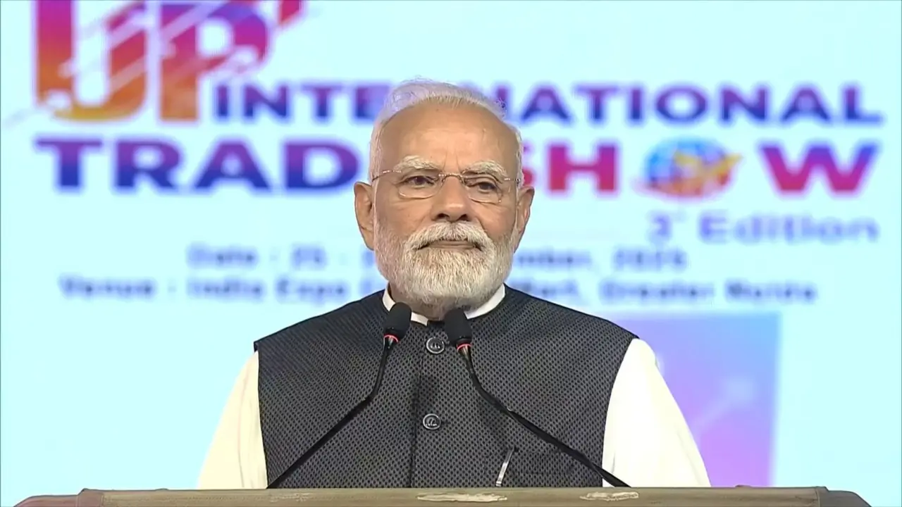 We want everything from chip to ship to be manufactured in India... pm Modi says in up international trade show 2025