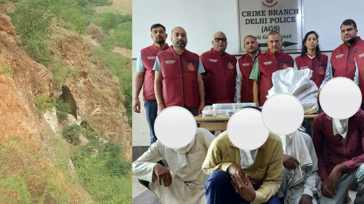 Weapons made in cave on top of a hill supplied to Delhi NCR