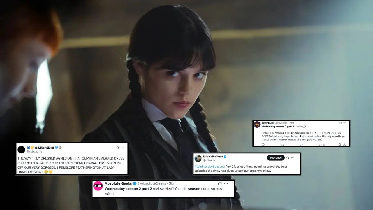 Wednesday Season 2 Part 2 X Review: Jenna Ortega’s Gothic Drama 'Surpasses Expectations', Netizens Hail Lady Gaga Cameo Wednesday Season 2 Part 2 X Review