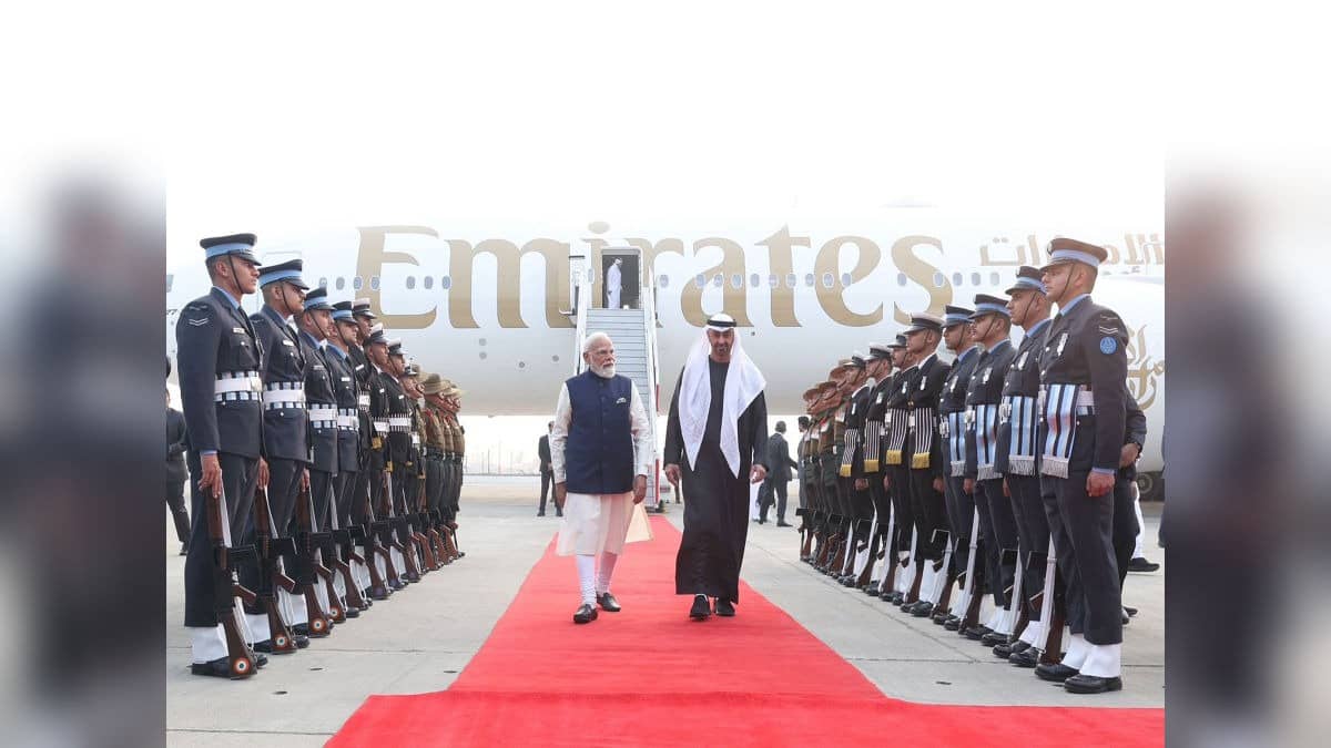 'Welcome My Brother': PM Modi Receives UAE President Upon His Arrival In India