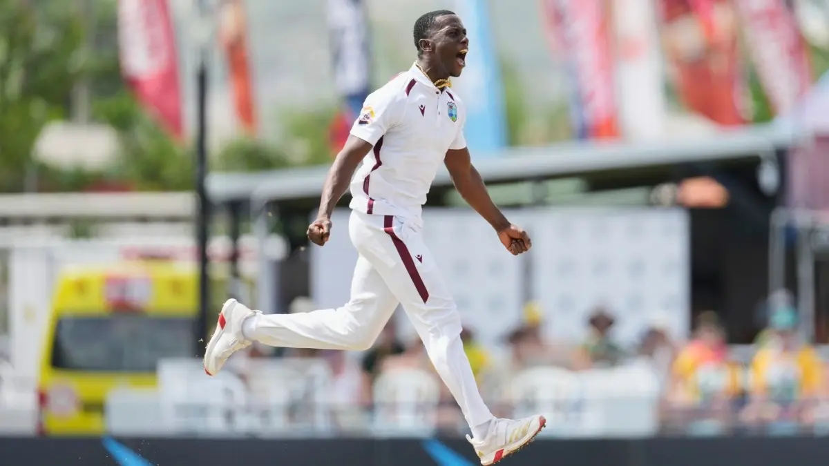WATCH VIDEO | Australia's Wickets Fall In Quick Succession As West Indies Bowlers Run Through Pat Cummins And Co. On Day 1 Of First Test In Barbados West Indies bowler Shamar Joseph
