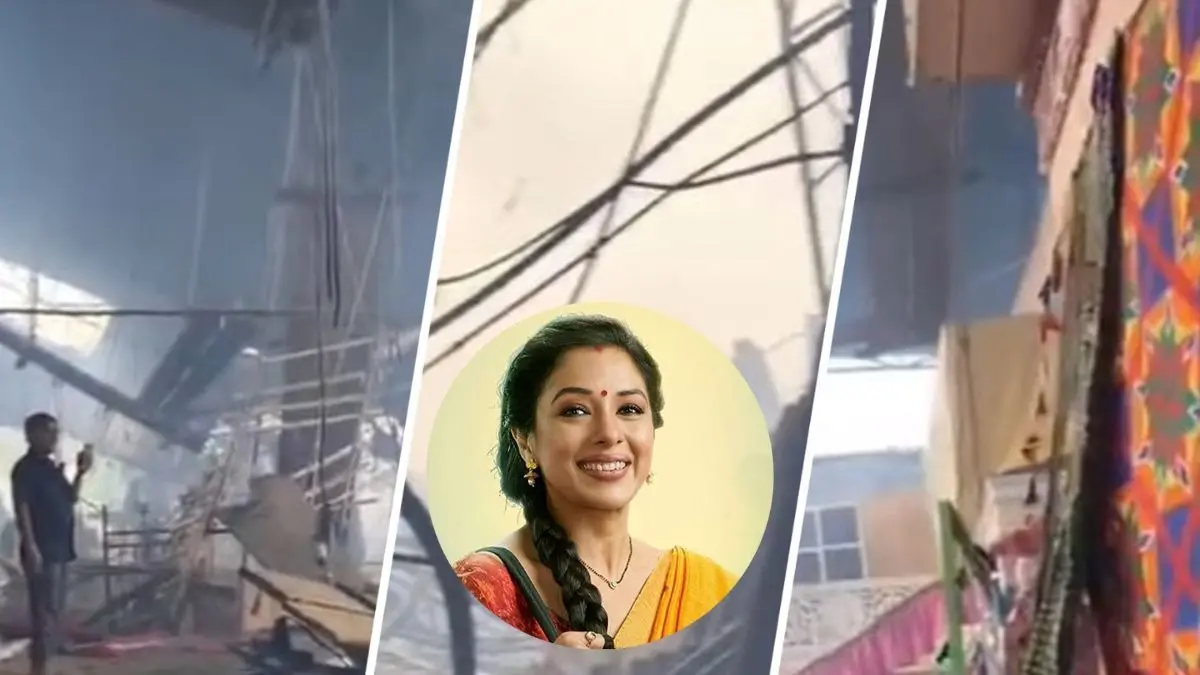 Inside Video Shows Anupamaa Set In Ruins After Massive Fire Breakout, Officials Confirm What Caused The Tragedy What caused the fire on Anupamaa set?