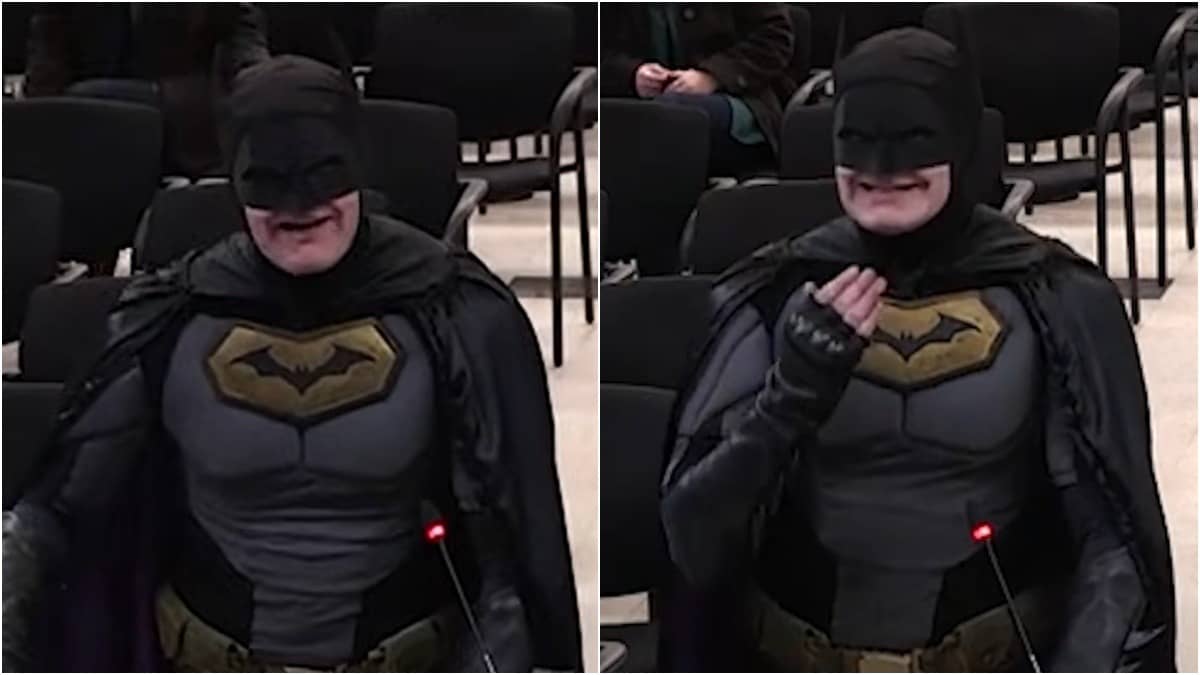 'What The F*** Are You Doing?': Man Dressed As Batman Disgusted At Prospect of ICE Presence At Super Bowl