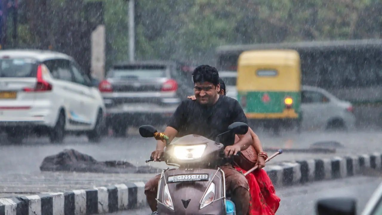 Parts of Delhi-NCR region received spells of heavy rainfall on Friday morning