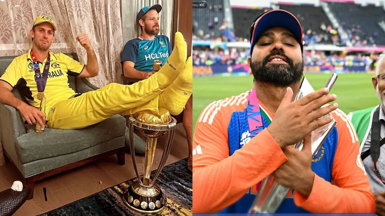 Mitchell Marsh and Rohit Sharma