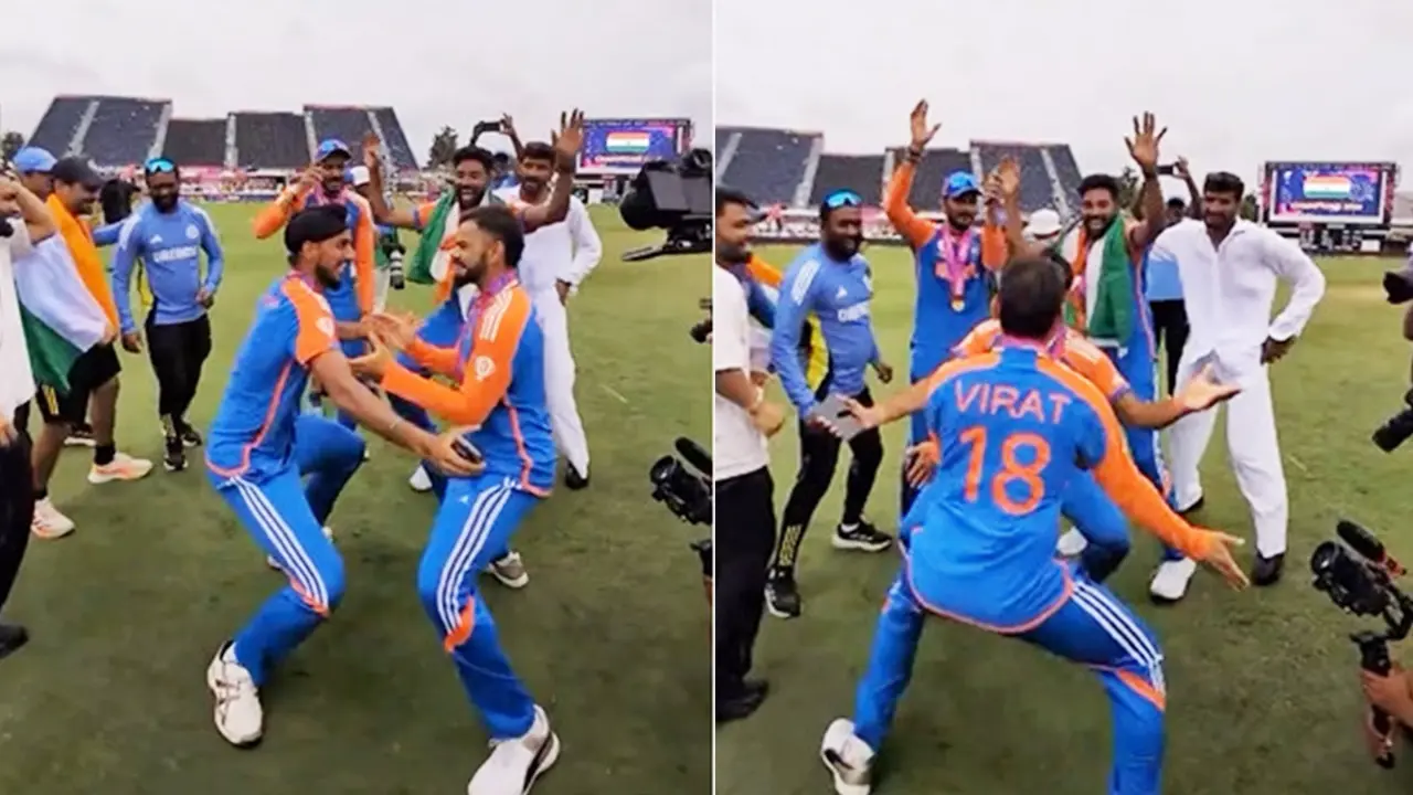 Virat Kohli and Arshdeep Dance