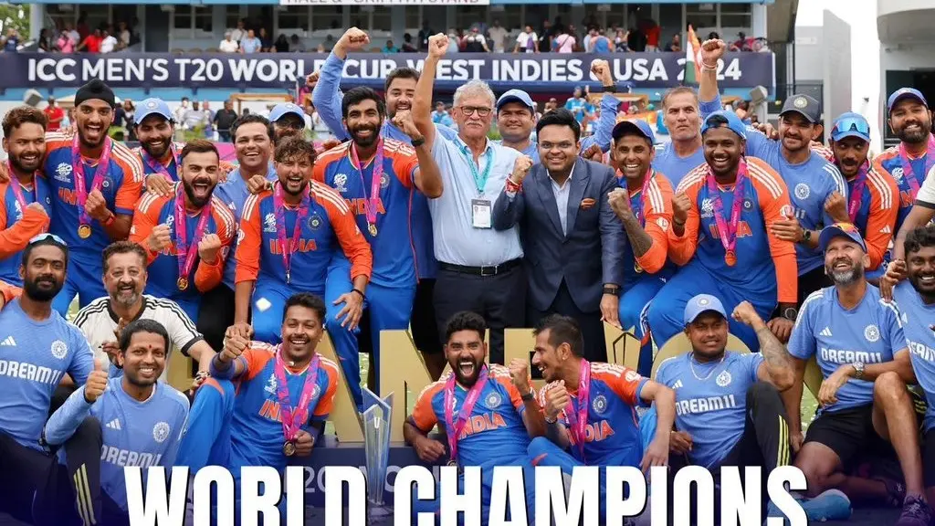 BCCI's Extravagant Plans for T20 World Cup Winners Revealed as Team India About to Board for Delhi Jay Shah announce 125 crores prize money for team india