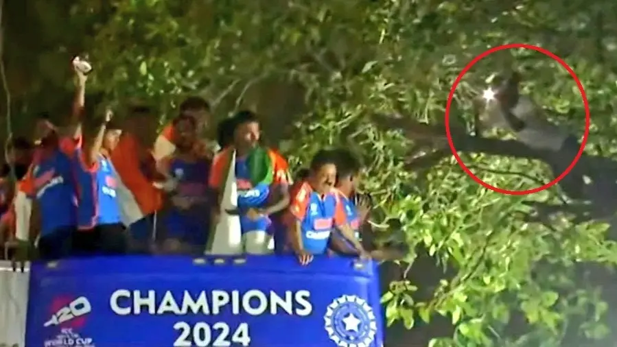 Team India players get scared as one fan hides on a tree, internet says 'India is not for beginners' Team India