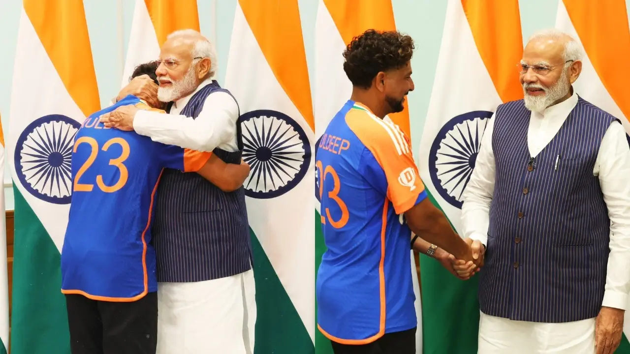 PM Modi and Kuldeep Yadav
