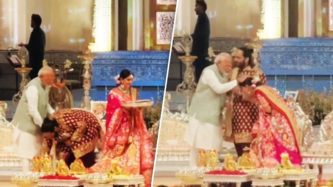 PM Modi at the Ambani wedding