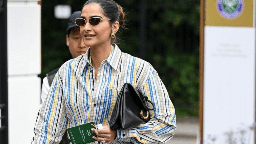 Sonam Kapoor steals the spotlight at Wimbledon with her Rs 3.18 lakh attire.