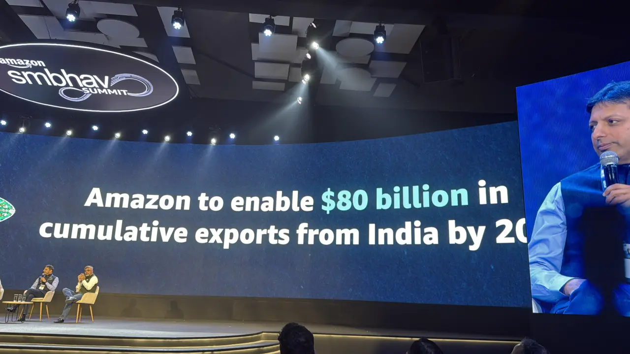 Amazon says Exports From India-Based Sellers to Cross $80 Billion by 2030 Amazon says Exports From India-Based Sellers to Cross $80 Billion by 2030