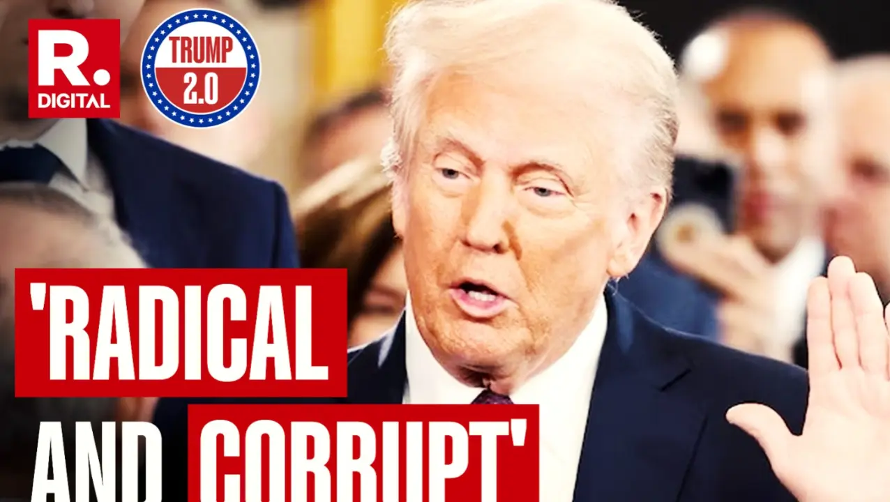 President Donald Trump Slams 'Radical And Corrupt' Biden Administration