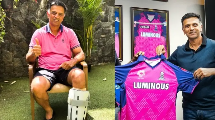 Big SETBACK For Rajasthan Royals; Rahul Dravid Gets INJURED Ahead of IPL 2025 - VIRAL PIC Rahul Dravid suffers leg injury