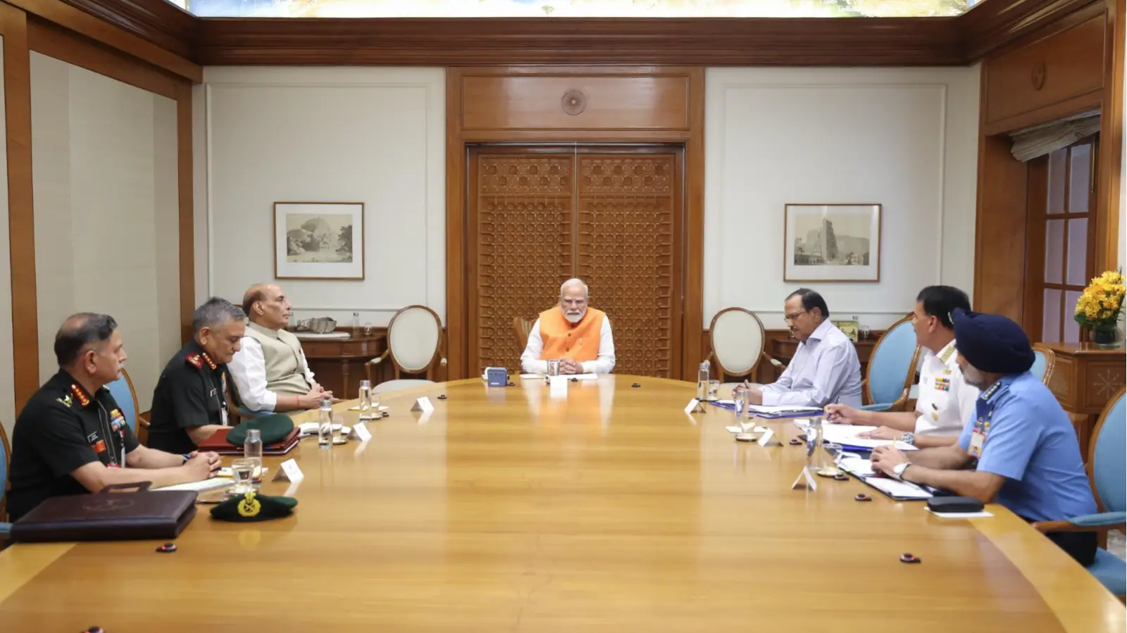 Pahalgam Terror Attack: Crucial Meeting at PM Modi's Residence; Defence Minister, NSA, CDS and AAF Chiefs Present