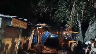 Bulldozer action after stone pelting in Shahpura Rajasthan