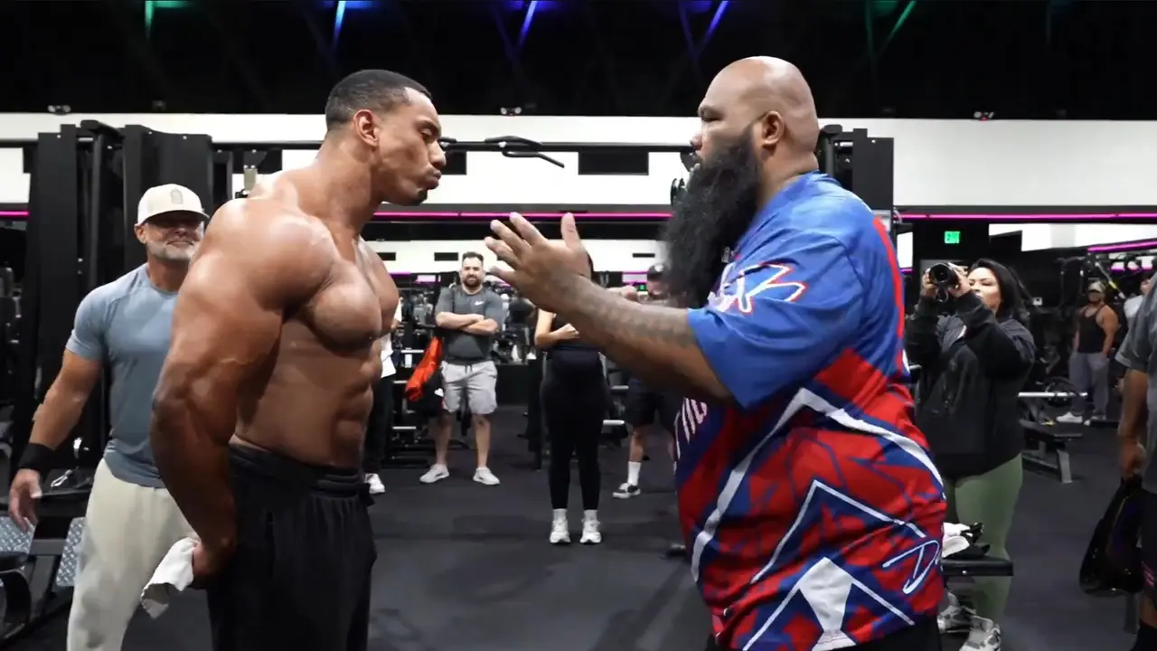 YouTuber Larry Wheels Takes on Power Slap champion, The End Show Why You Never Mess With The Champ 420lb Power Slap champion vs bodybuilding YouTuber Larry Wheels