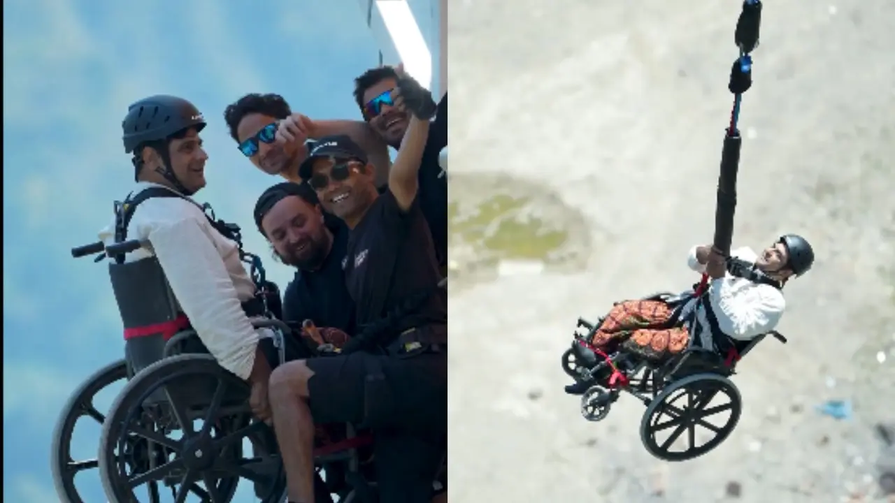 Wheelchair-Bound Adani Group Employee Does Bungee Jumping in Rishikesh | WATCH