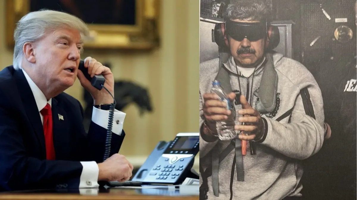 when a reporter called trump after the venezuelan attack three rings on the pager and four questions in 50 seconds