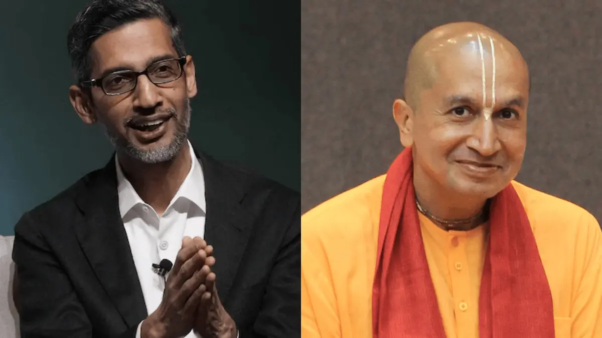 'I Deal with God, You with Google’: ISKCON Monk Gauranga Das to Google CEO Sundar Pichai When ISCKO Monk Gauranga Das Met Google CEO Sundar Pichai