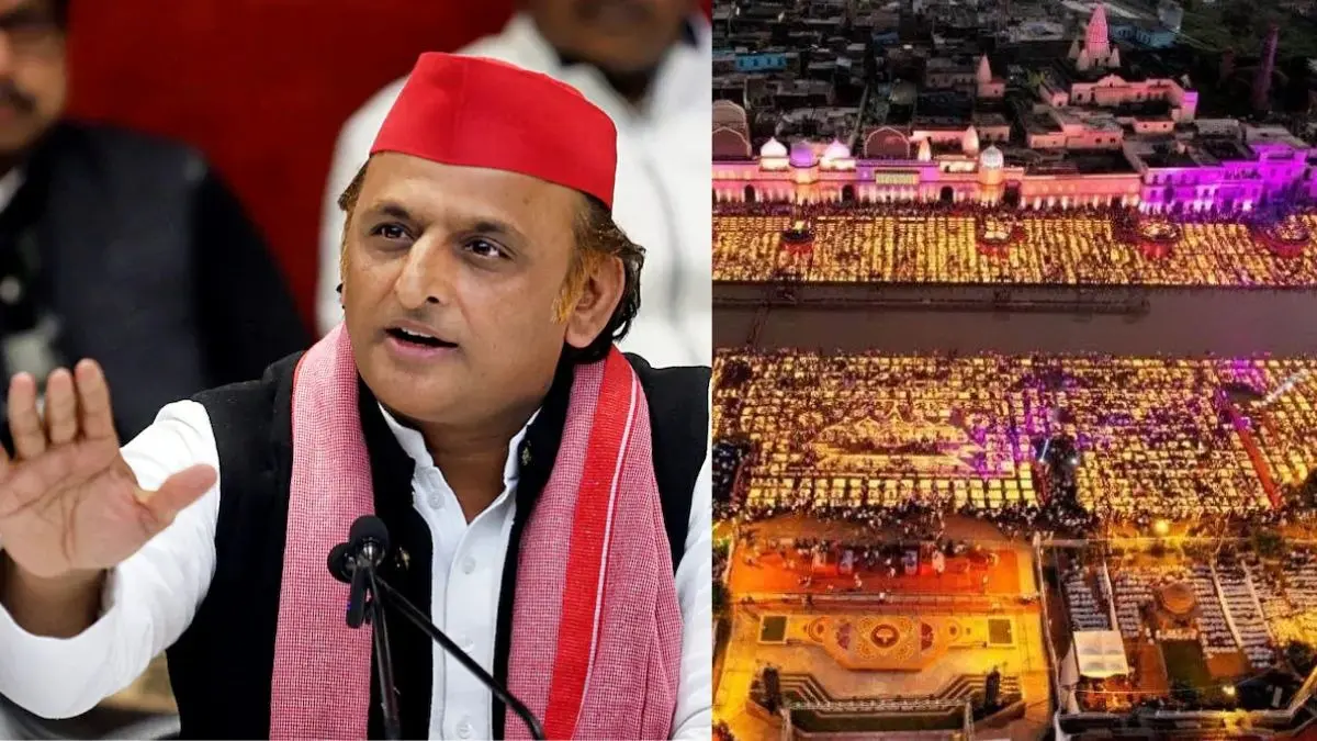 When lamps are lit in Ayodhya the hearts of socialists burn BJP response to Akhilesh Yadav Diwali comment