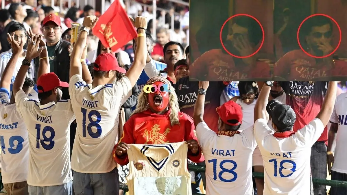 When RCB Fans Came in White Jersey at Chinnaswamy Stadium Virat Kohli get emotional