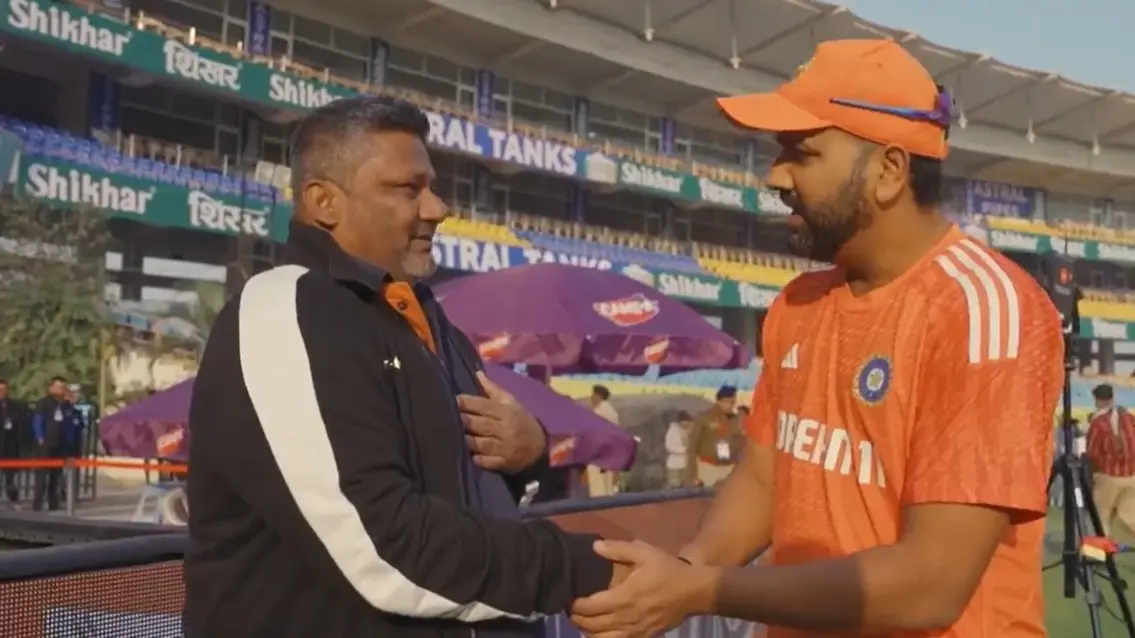 When Rohit Sharma Met Sarfaraz Khan Fathers Naushad Khan