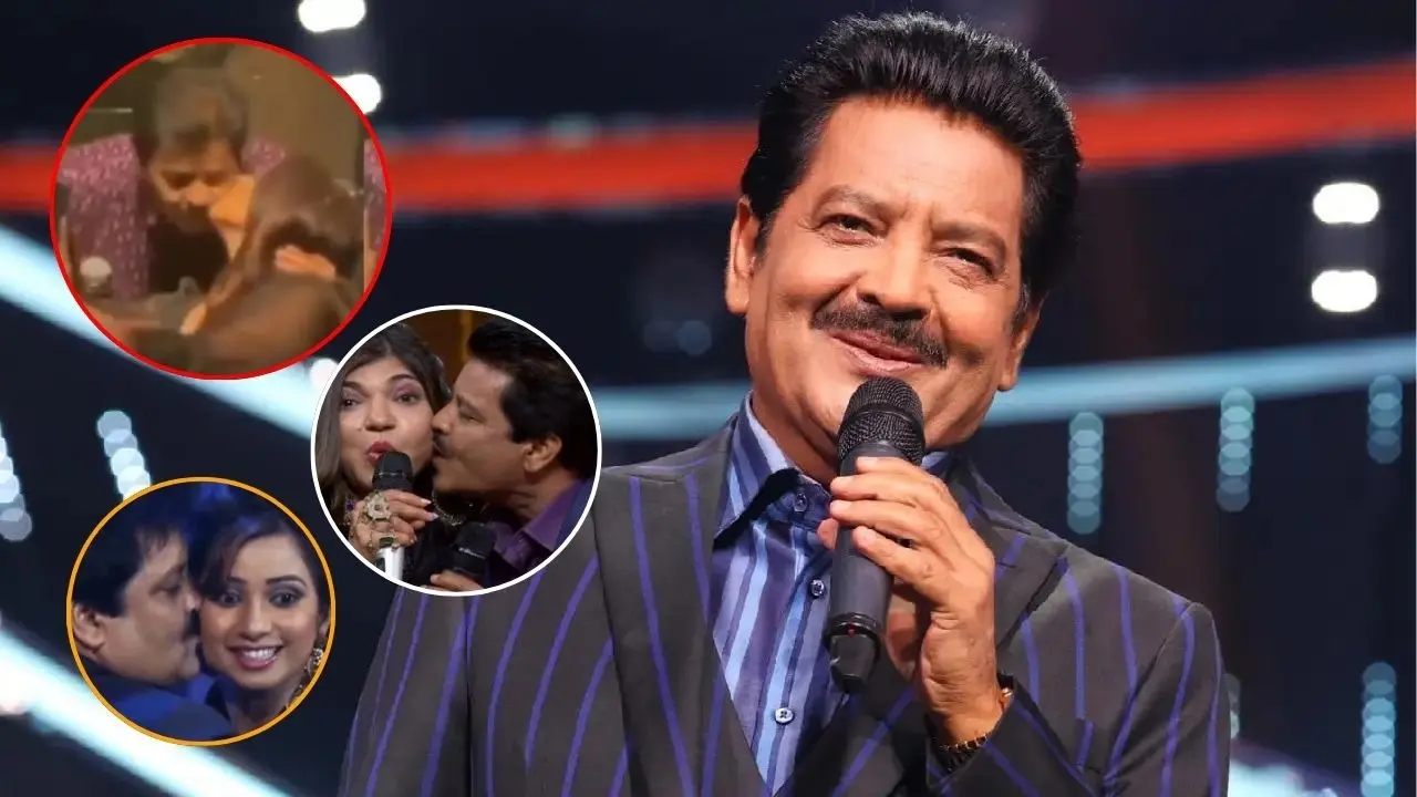 When Udit Narayan Kissed Shreya Ghoshal, Alka Yagnik - Old Videos Resurface Amid Fan Controversy When Udit Narayan Kissed Shreya, Alka - Old Vidoes Resurface