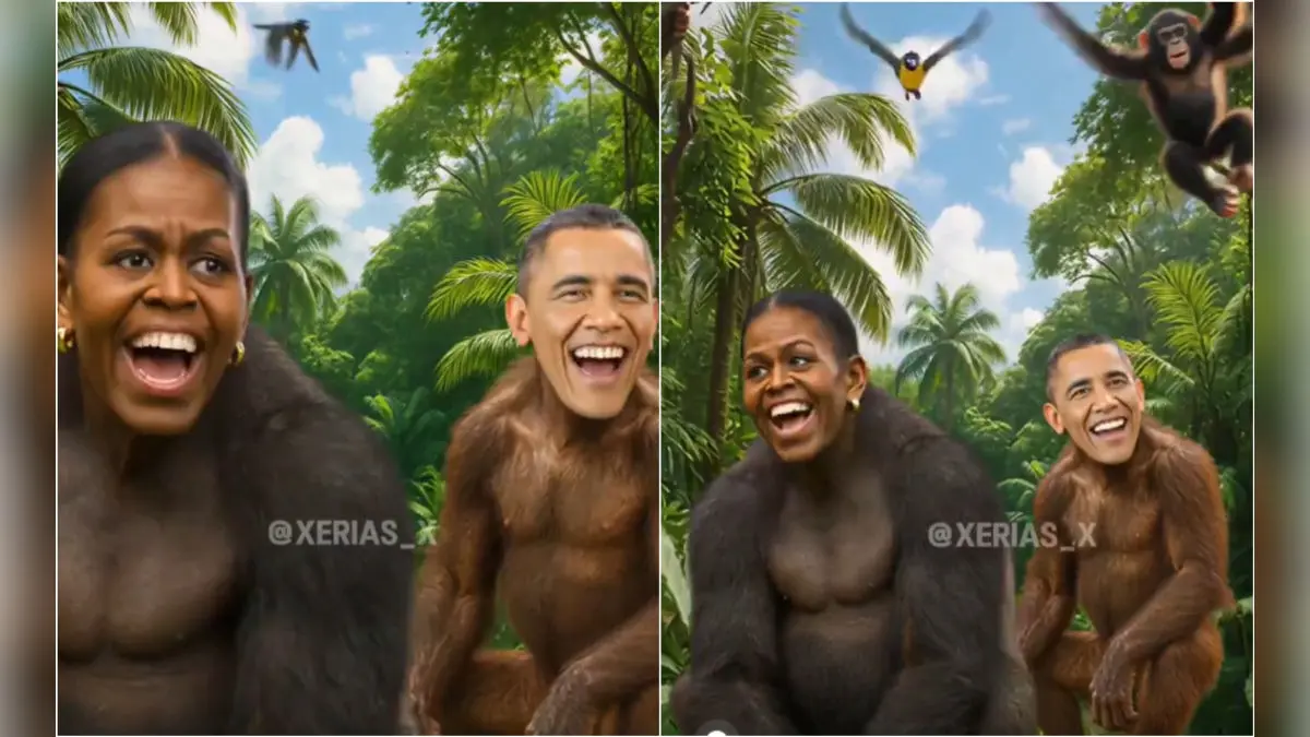 White House Downplays Trump's Racist Video Depicting Obamas As Apes, Then Blames Staff White House Downplays Trump's Racist Video Depicting Obamas As Apes, Then Blames Staff