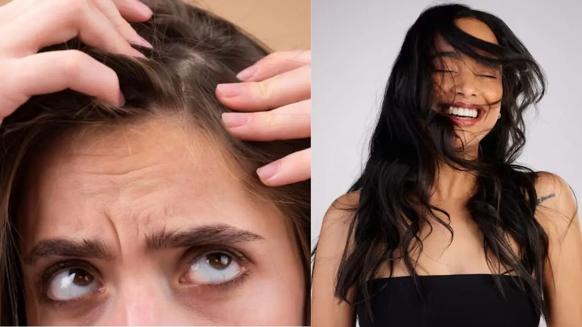 White to Black Hair Tips