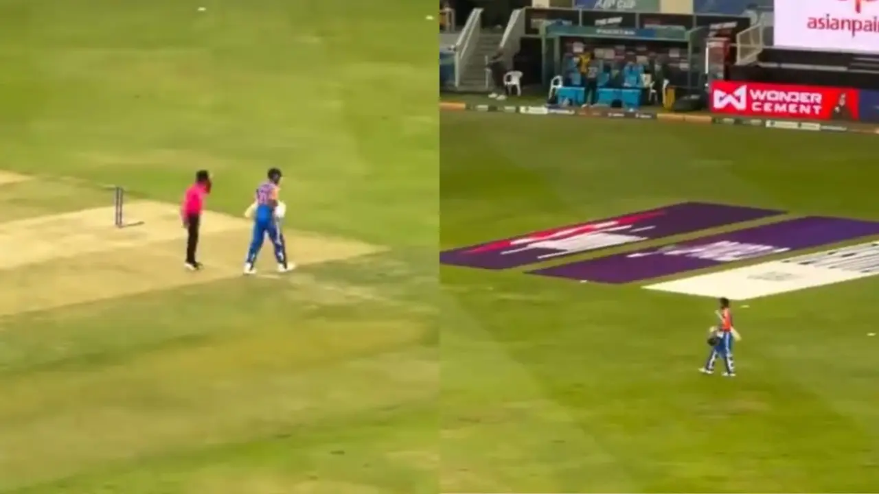 who was Hardik pandya shaking hands with after india vs Pakistan match asia cup video viral know truth