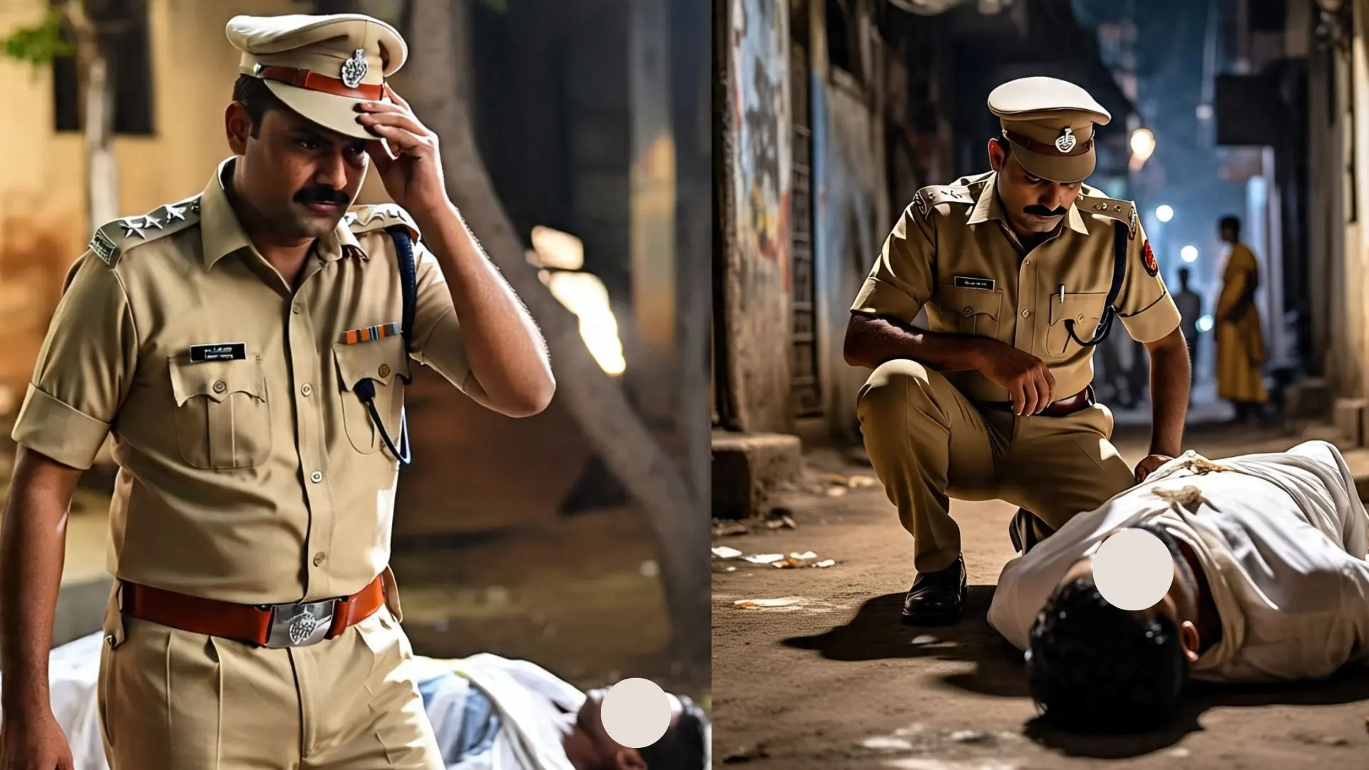 Why policemen remove their caps after seeing dead body