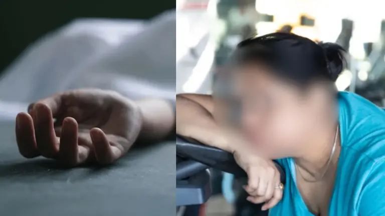 बेटे को सांस लेने में हो रही थी दिक्कत, जल्दीबाजी में पति के ऊपर गिरी 128 किलो की पत्नी, नटवरलाल की मौत से सन्न परिवार wife weight 128 kg fell on husband died on spot due to head injuries