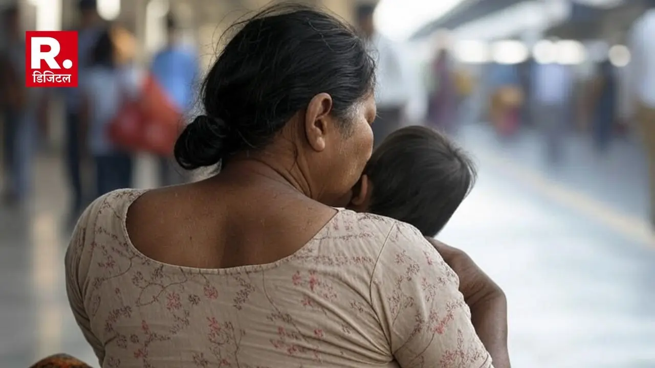 हाय! ये गरीबी... आर्थिक तंगी से परेशान महिला ने 15 महीने के बेटे को बेचा, अजन्मे बच्चे के लिए कर रही थी खरीदारों की तलाश Woman arrested for child trafficking also sold her son