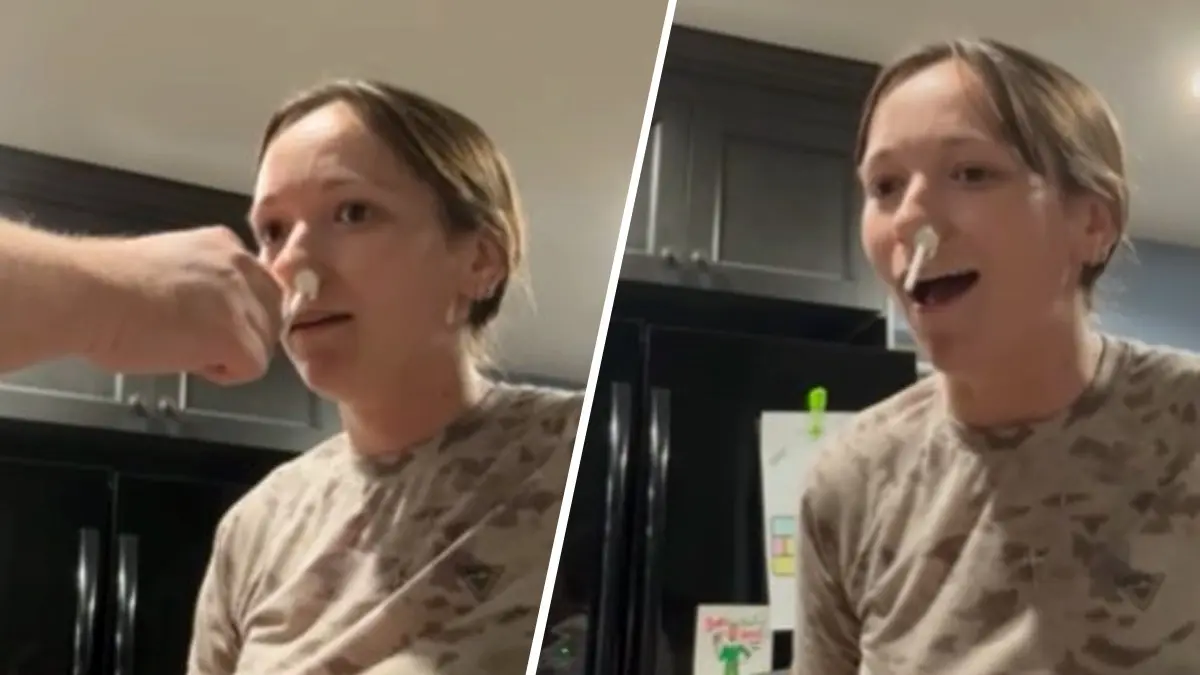 Woman Uses Nose Wax Sticks, What Happens Next Is Shocking. Terrifying Video Caught On Cam Woman faints after using nose waxing strips