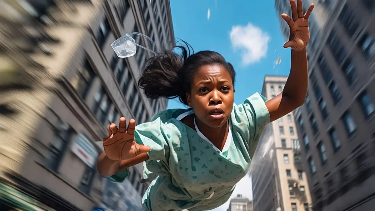 Woman fall 12th floor in China