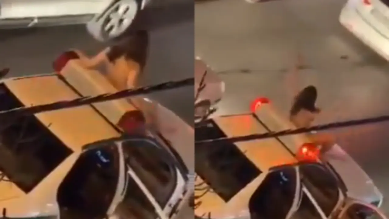 Iranian Woman Protests Naked on Police Car, CCTV Footage Goes Viral Woman Protest Naked in Iran, CCTV Video