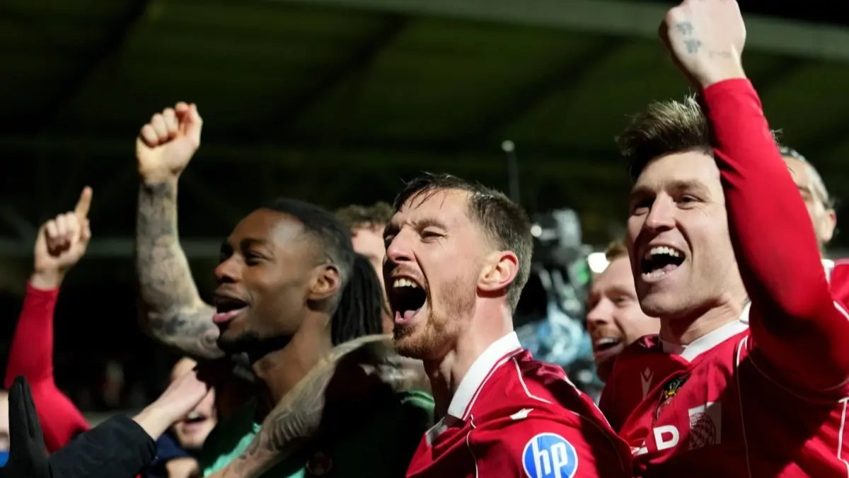 Wrexham goalkeeper Arthur Okonkwo